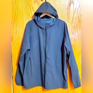Port‎ authority rain jacket zip pockets hood inside pocket sz men’s XL